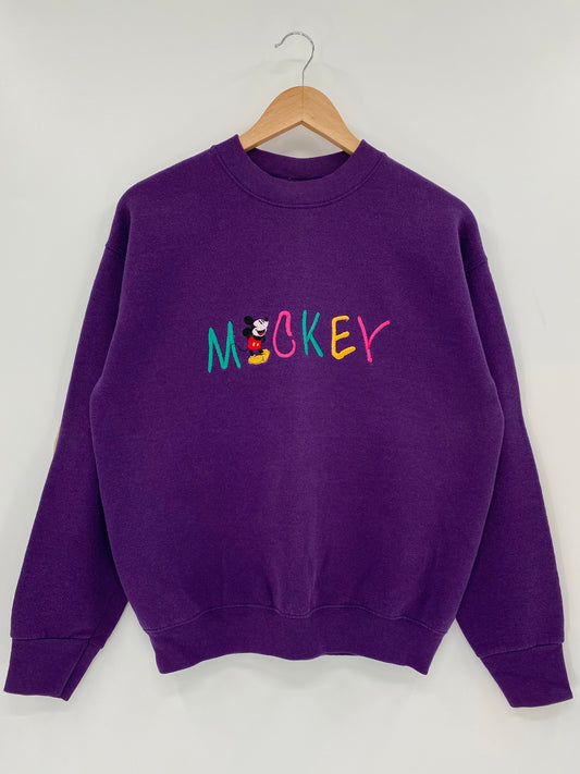 90's DISNEY MICKEY Made in USA Size M Vintage Sweatshirt / K6366