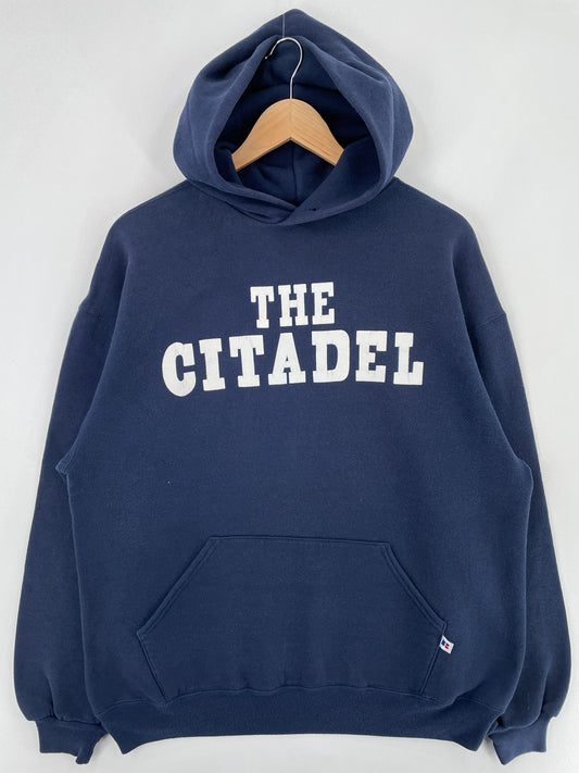 90's RUSSELL x THE CITADEL Made in USA Size XL Vintage Hoodie Sweat-shirt / E2378S