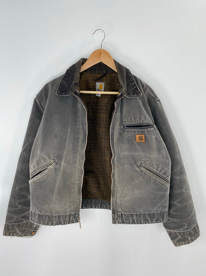 Vintage CARHARTT Size L Zip Up Sweat-shirt Jacket / K8266