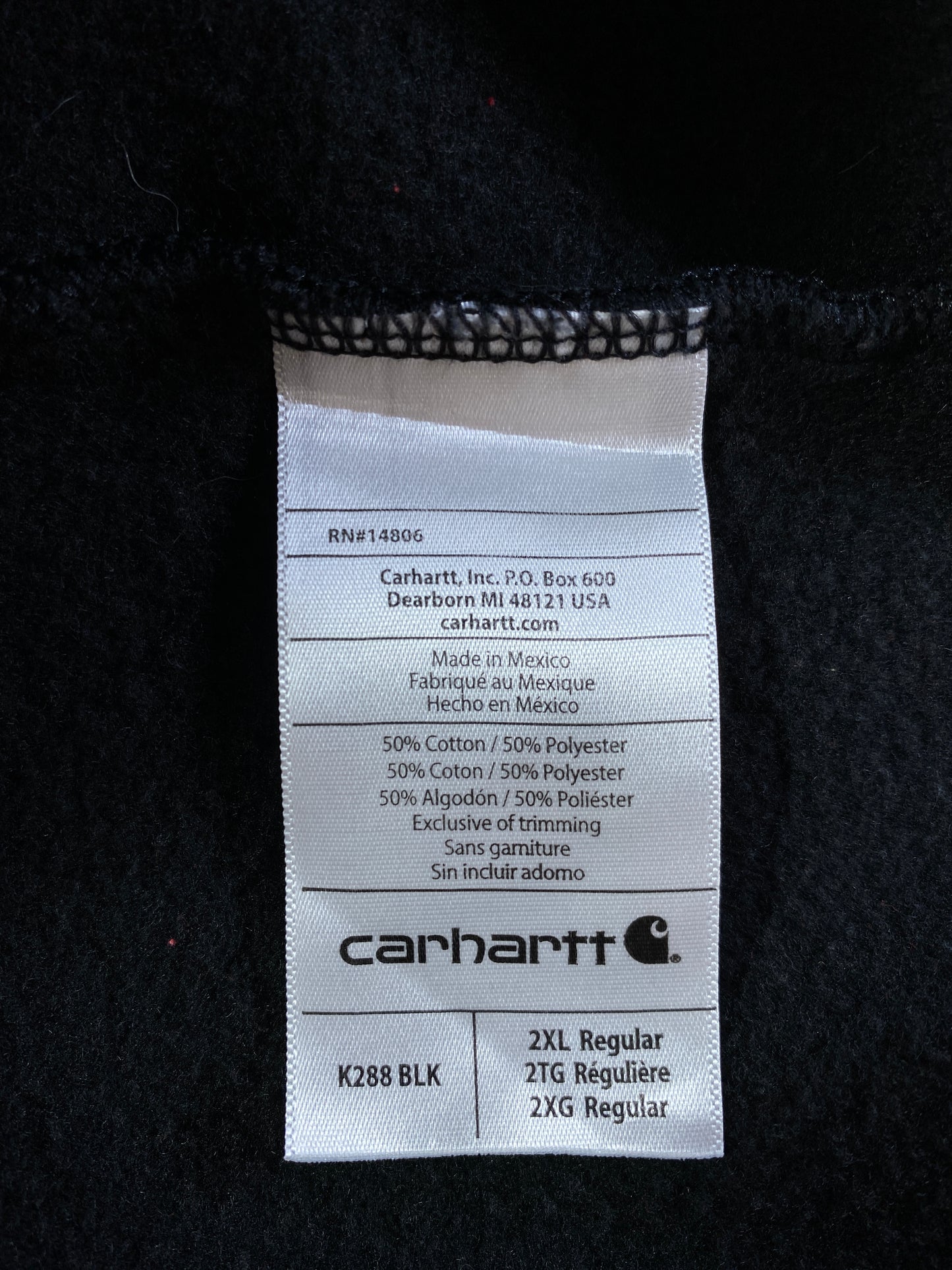 Vintage CARHARRT Size XXL Hoodie Sweat Shirt / A8392