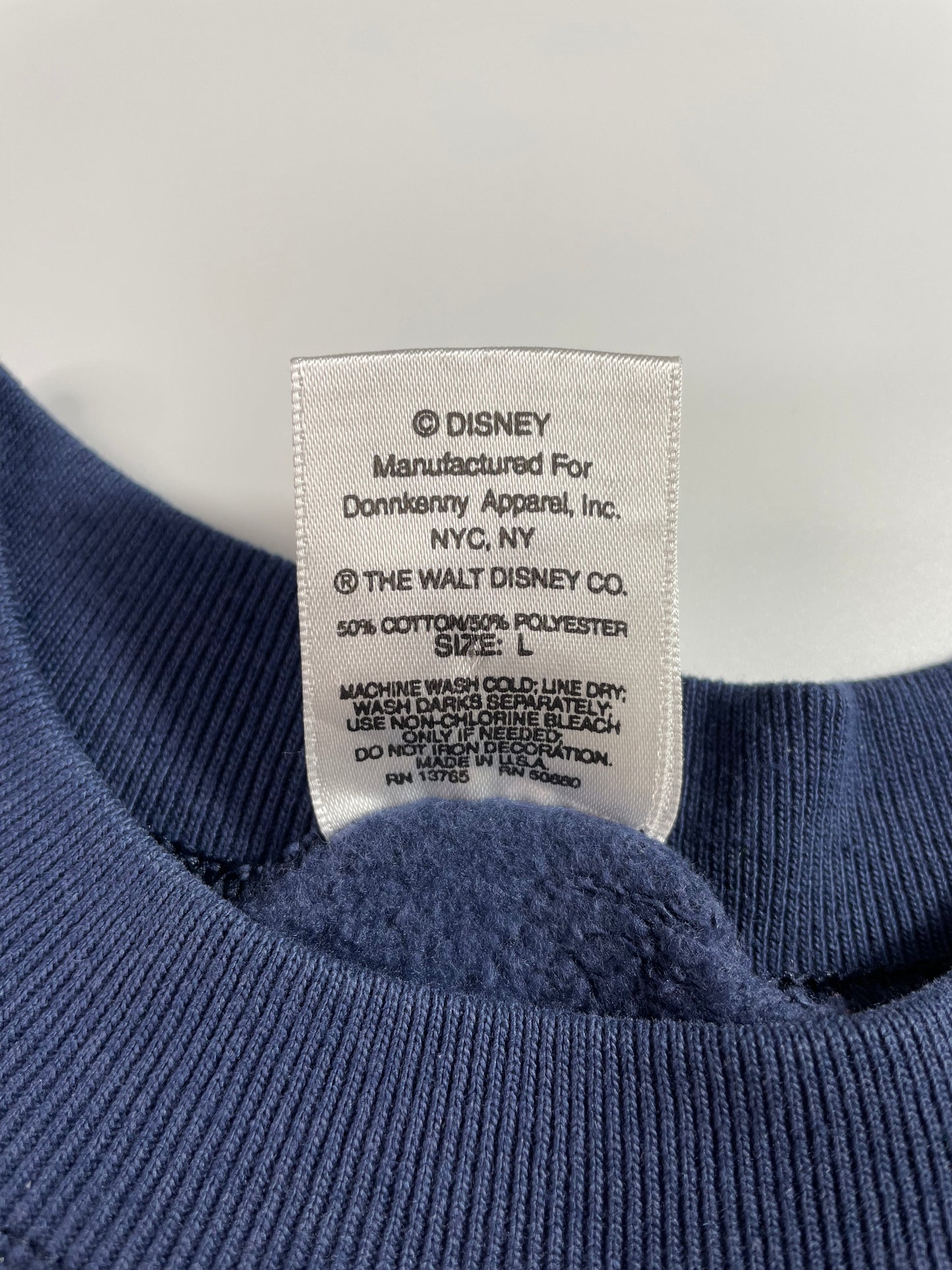 90's DISNEY MICKEY GOOFY DONALD DUCK Made in USA Size L Vintage Sweat-Shirt / A2589