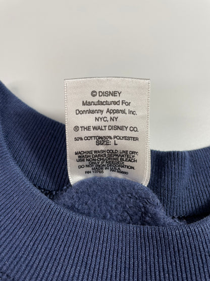 90's DISNEY MICKEY GOOFY DONALD DUCK Made in USA Size L Vintage Sweat-Shirt / A2589