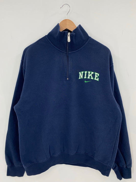 00' NIKE Size L Vintage Half-zip Sweat shirt / K8023