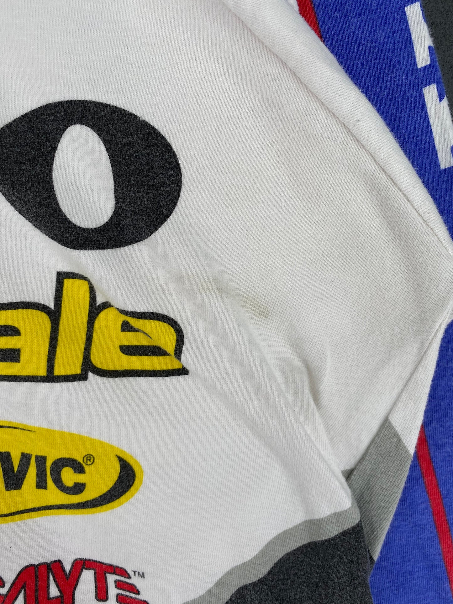 90's VOLVO Made in USA Size NO Tag (Approx.XL) Vintage Racing Long Sleeve T-Shirt / E3896T