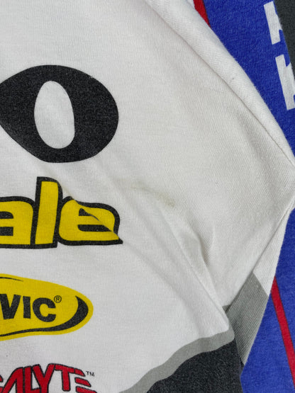 90's VOLVO Made in USA Size NO Tag (Approx.XL) Vintage Racing Long Sleeve T-Shirt / E3896T