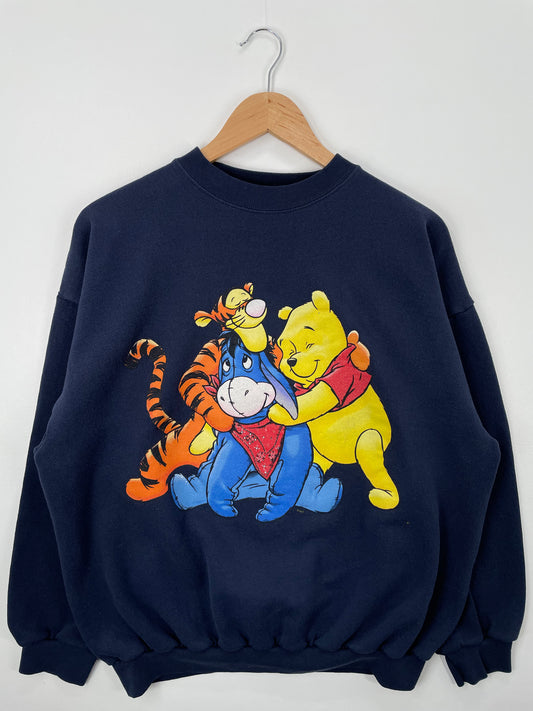 00' DISNEY WINNIE THE POOH Size XL Vintage Sweat-shirt / E3271S