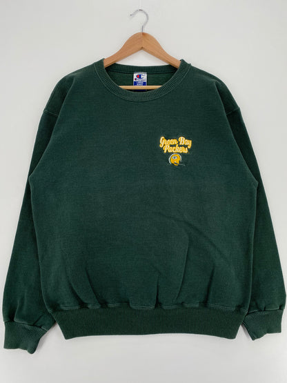 90's GREEN BAY PACKERS Made in USA Size L Vintage NFL Sweat-shirt / A2292