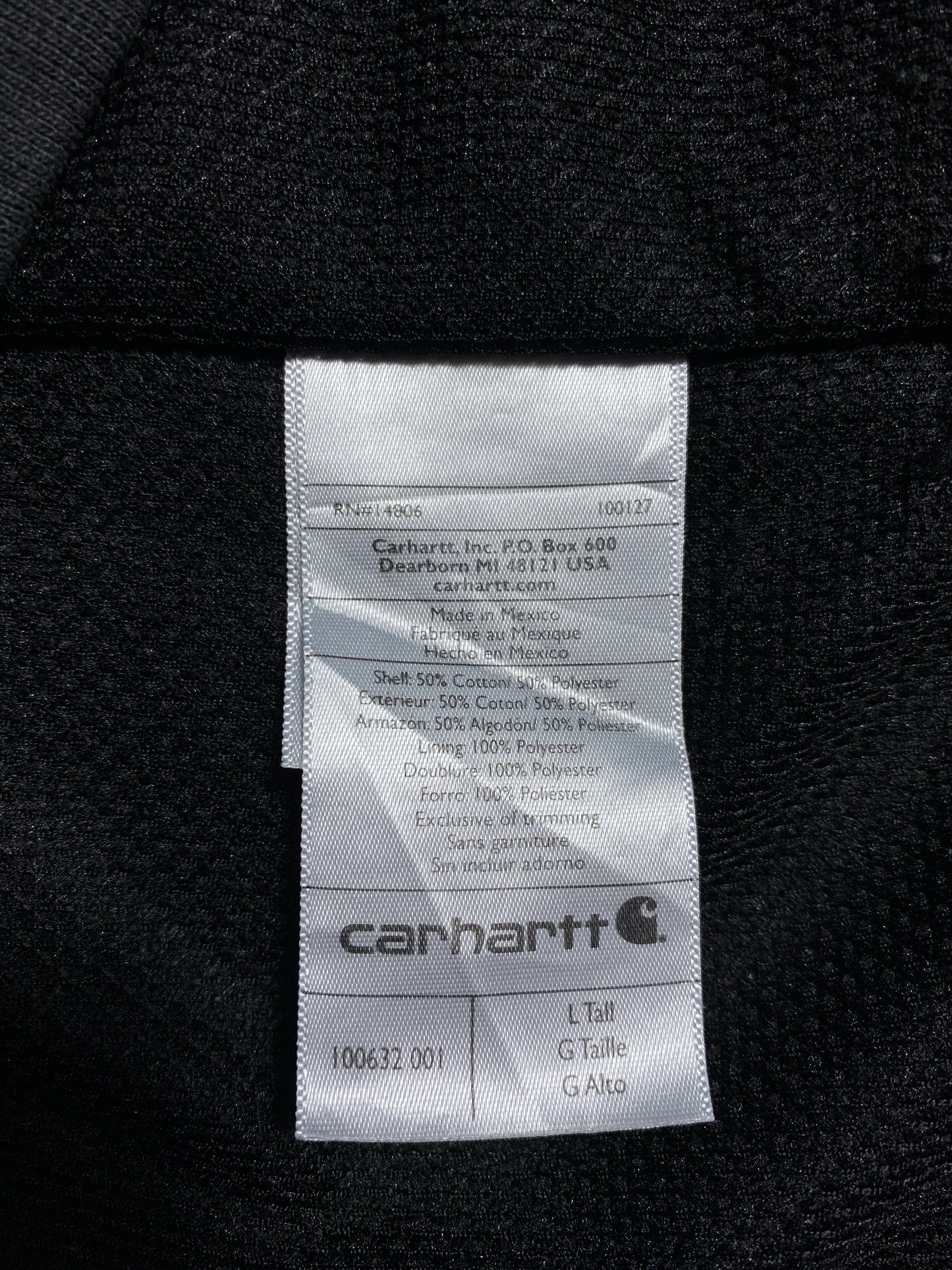 Vintage CARHARTT Size L Hoodie Zip-up Sweat-Shirt / A7927