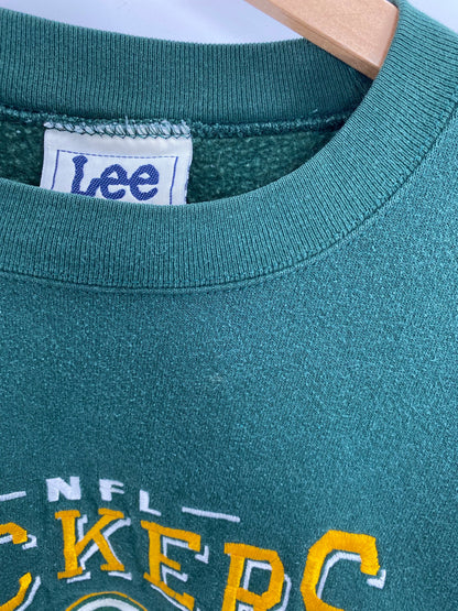 90's GREEN BAY PACKERS Made in USA Size L Vintage NFL Sweat-Shirt / E1351S