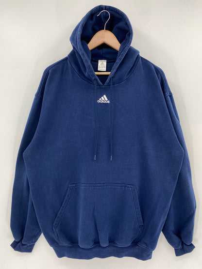 00' ADIDAS Size L Vintage Hoodie Sweat-shirt / K6661