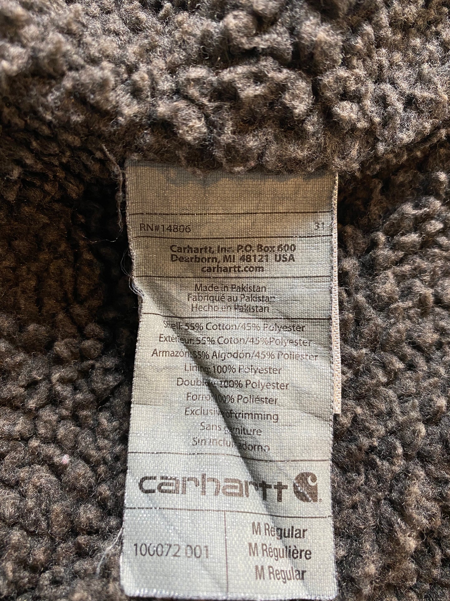 Vintage CARHARTT Size M Zip-Up Hoodie Sweat-Shirt  / A1652