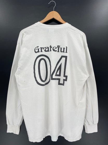 90’s PITTSBURGH STEELERS x GRATEFUL DEAD Size XL Vintage NFL Long Sleeve T-Shirts / K4885