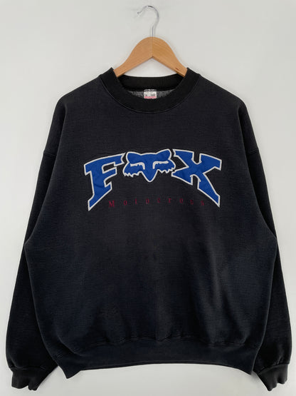 90's FOX MOTOCROSS Made in USA Size XL Vintage Sweat-shirt / E4324S