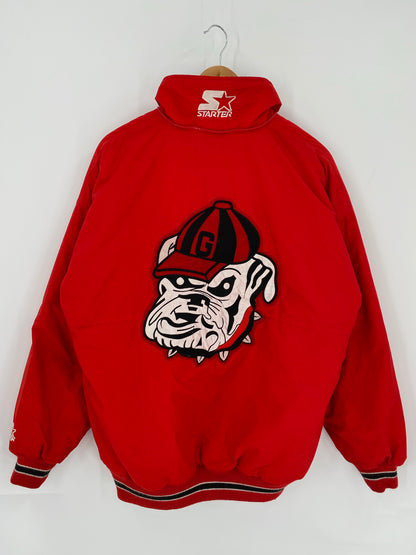 90's STARTER GEORGIA TECH Size M Vintage College Nylon Jacket / K5627