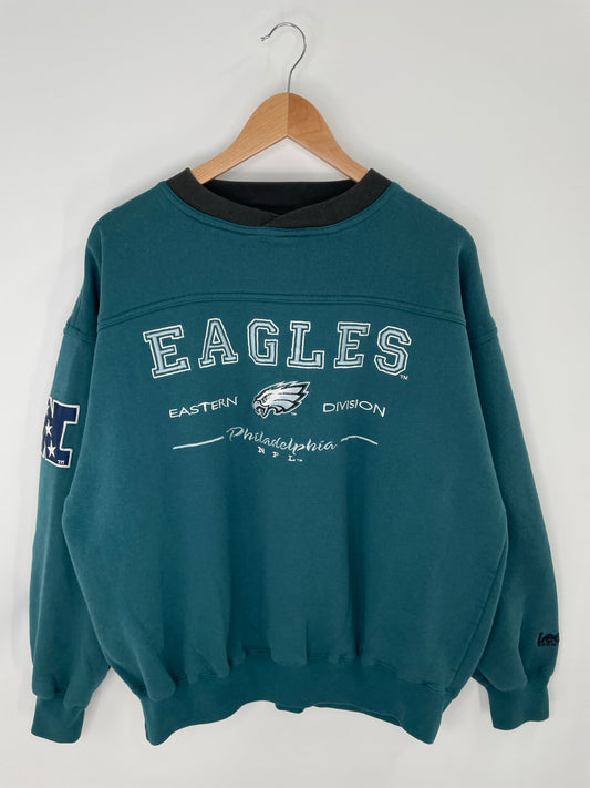 90’s PHILADELPHIA EAGLES Size L Vintage NFL Sweat-Shirts/ K8635