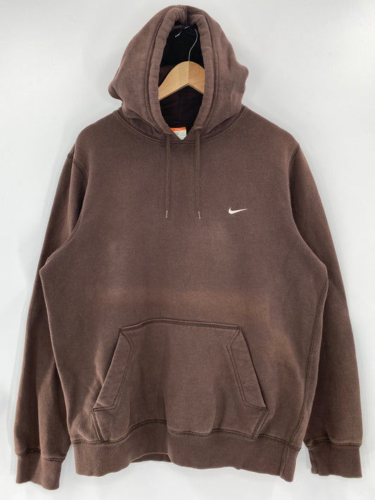 00' NIKE MINI SWOOSH Size L Vintage Hoodie Sweat-shirt / k5689