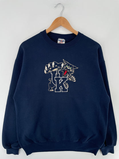 90's UNIVERSITY OF KENTUCKY Made in USA Size L Vintage College Sweat-Shirt / E6631S