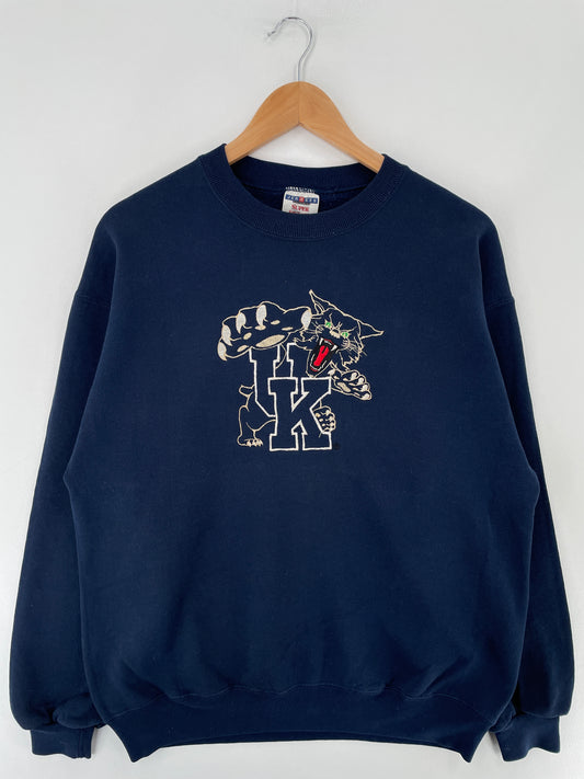 90's UNIVERSITY OF KENTUCKY Made in USA Size L Vintage College Sweat-Shirt / E6631S