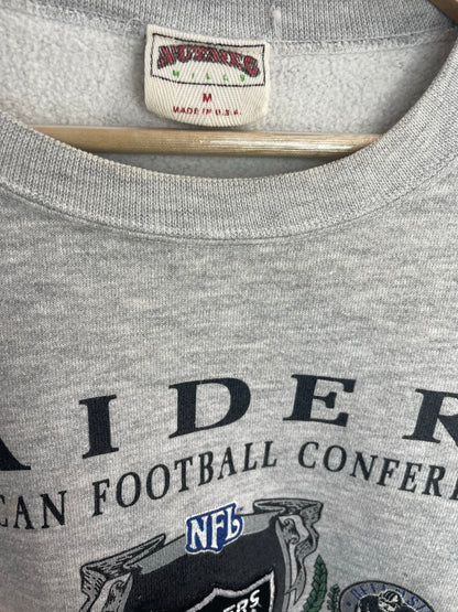 90's LOS ANGELES RAIDERS Made in USA Size M Vintage NFL Sweat-Shirts/ K8671