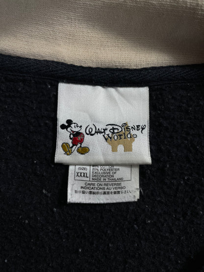 00' DISNEY MICKEY Size XXXL Vintage Half Zip-up Sweat-Shirt / A1236