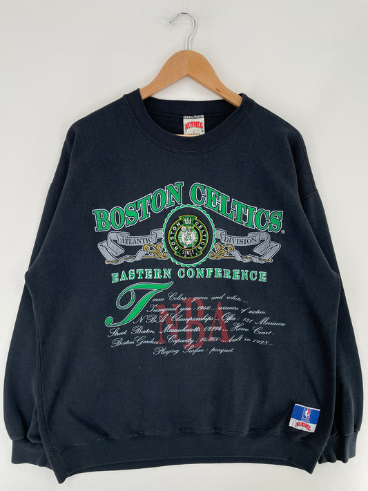 90's BOSTON CELTICS Made in USA Size XL Vintage NBA Sweat-shirt / E5481S