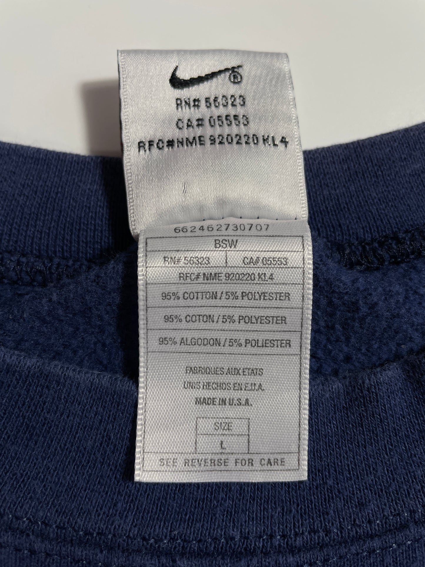 90's NIKE x DALLAS COWBOYS Made in USA Size L Vintage NFL Sweat-Shirt / E6050S