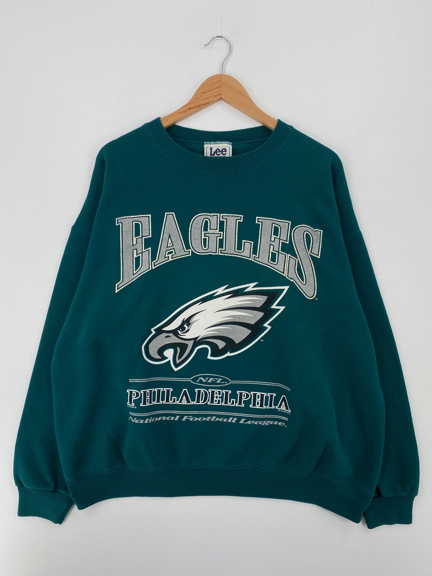 1997 PHILADELPHIA EAGLES Made in USA Size XL NFL Sweat-shirt / A8711