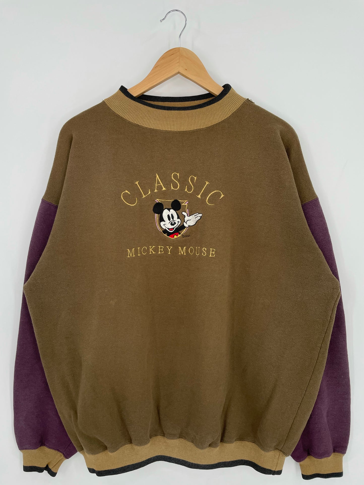 90's DISNEY MICKEY MOUSE Size L Vintage Sweat-shirt / K5170