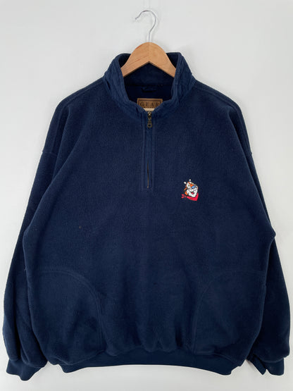 Vintage KELLOGG'S Size L Half Zip-up Fleece / A9245