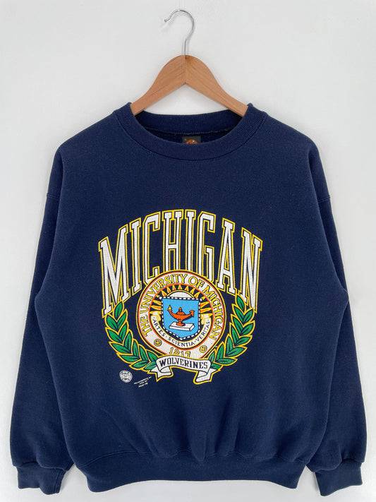 90's UNIVERSITY OF MICHIGAN Made in USA Size XL College Sweat-Shirt / E5673S