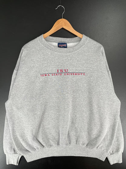 90's IOWA STATE UNIVERSITY Made in USA Size XL Vintage College Sweat-Shirt / E6629S