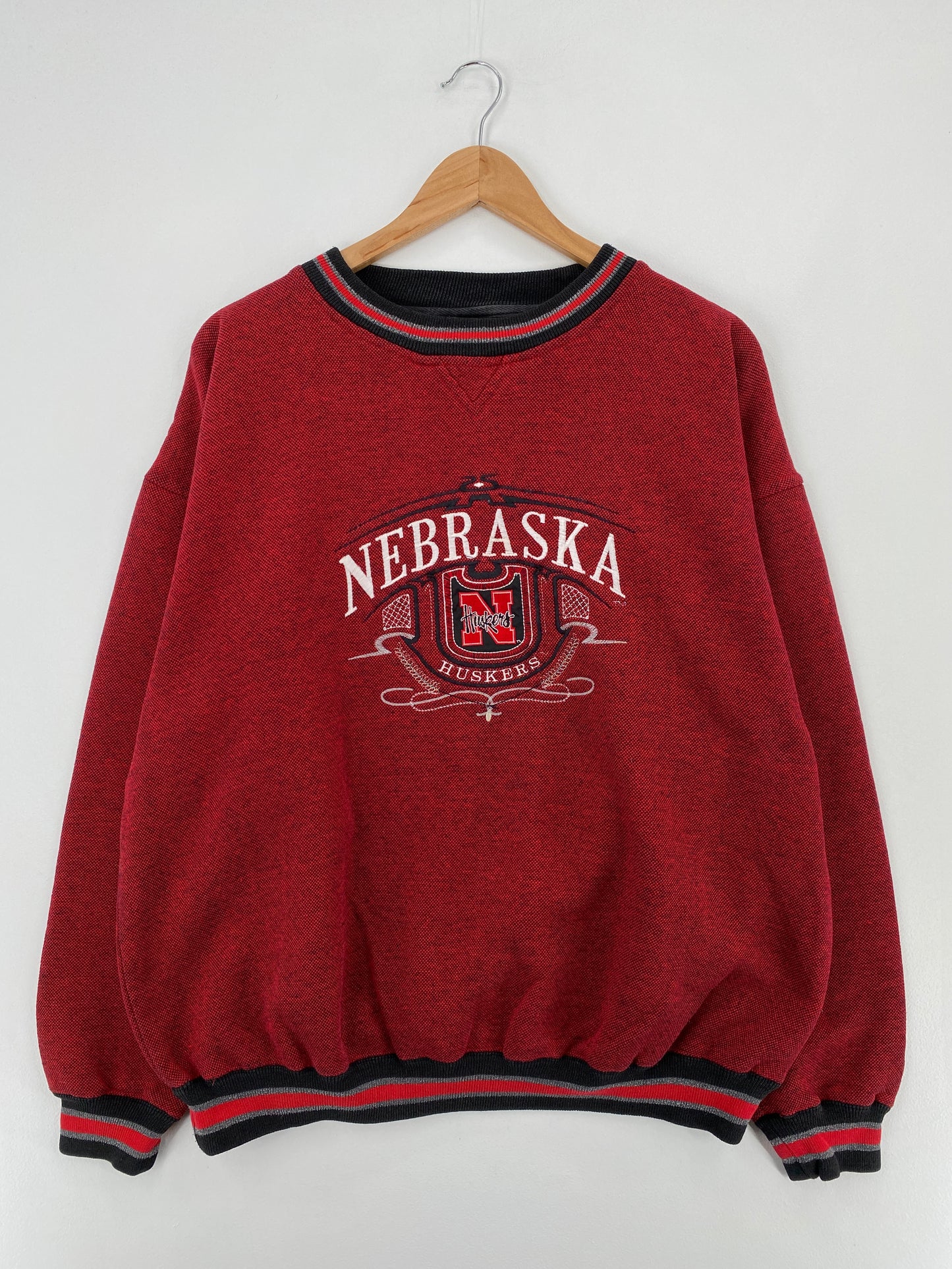 Vintage NEBRASKA Size L College Sweat-shirt / E232