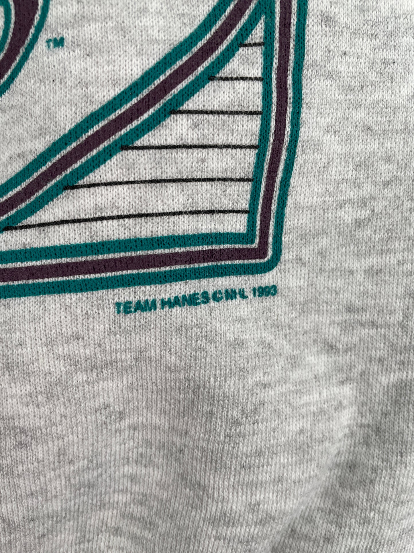 1993 ANAHEIM DUCKS Size L Vintage NHL Sweat-shirt / E2305S