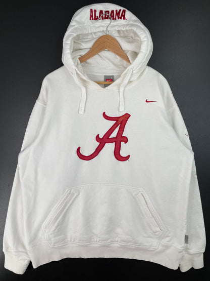00' NIKE x ALABAMA Size L Vintage College Hoodie Sweat-shirt / A8414