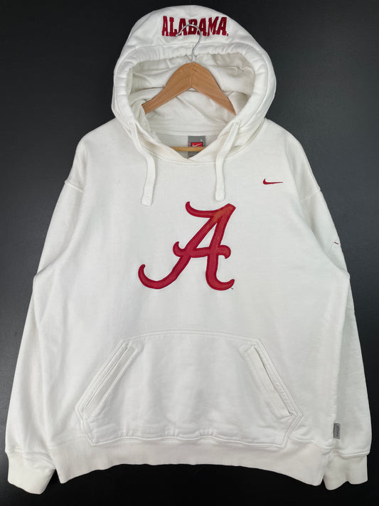 00' NIKE x ALABAMA Size L Vintage College Hoodie Sweat-shirt / A8414
