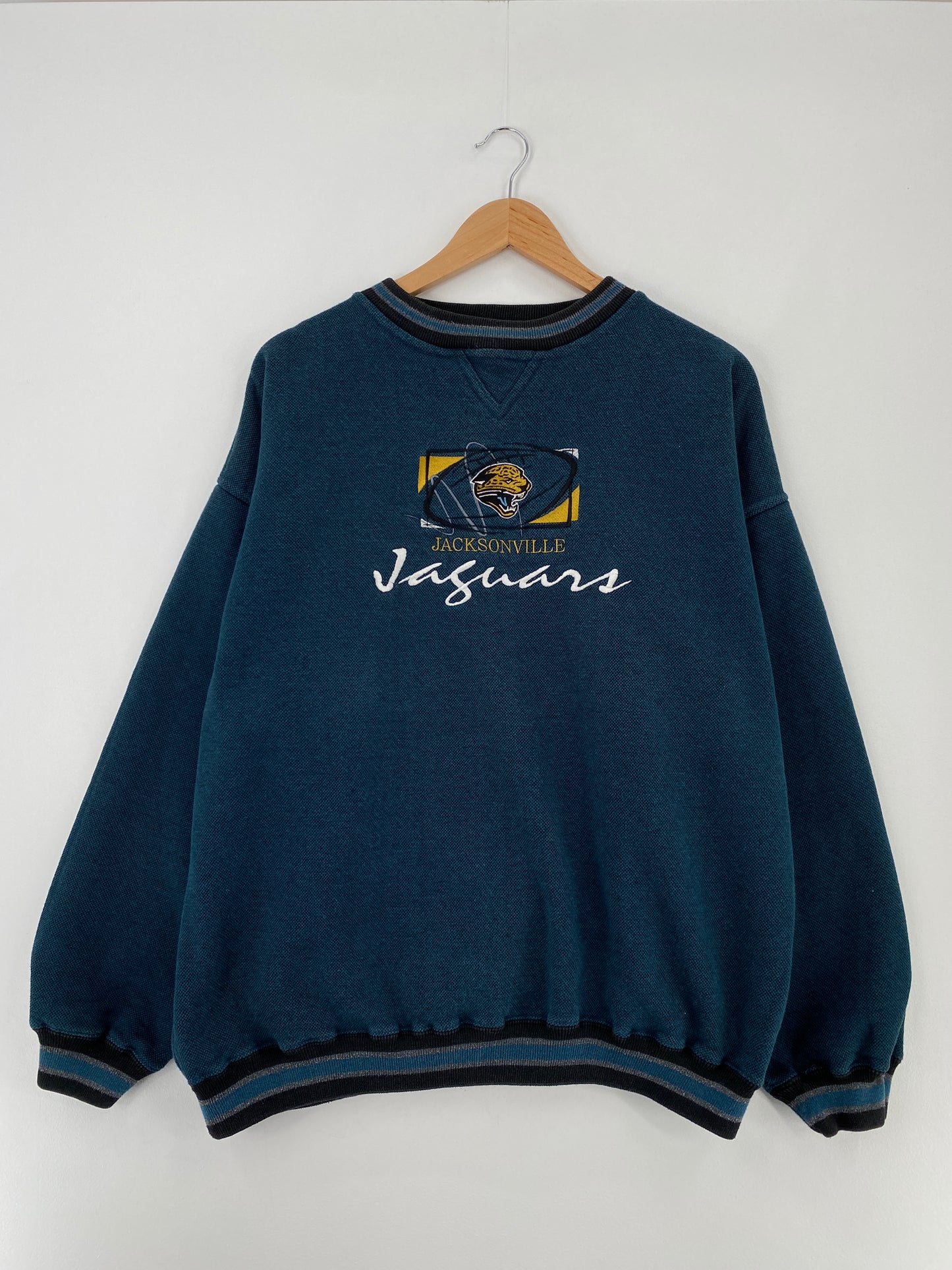 90's JACKSONVILLE JAGUARS Size XL Vintage NFL Sweat-shirt / A9965