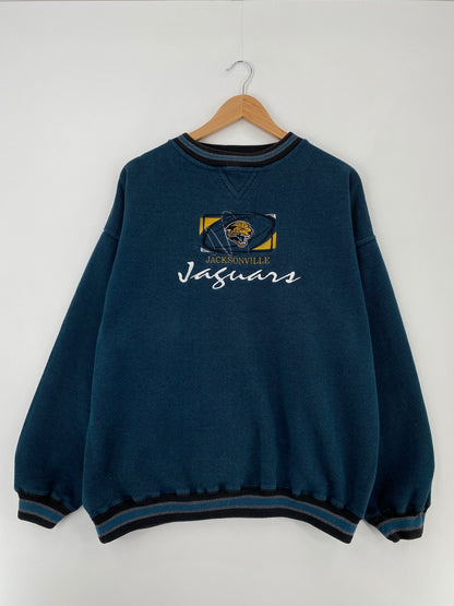 90's JACKSONVILLE JAGUARS Size XL Vintage NFL Sweat-shirt / A9965