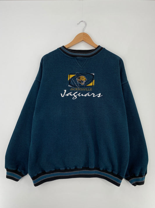 90's JACKSONVILLE JAGUARS Size XL Vintage NFL Sweat-shirt / A9965