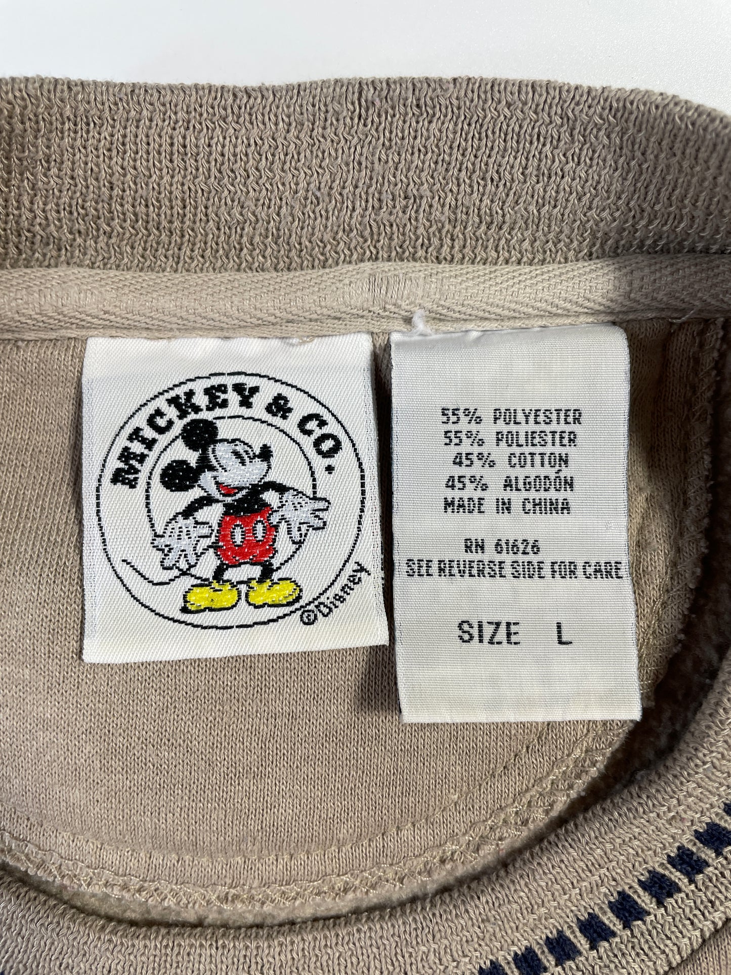 00' DISNEY MICKEY Size L Vintage Sweat-shirt / A7673