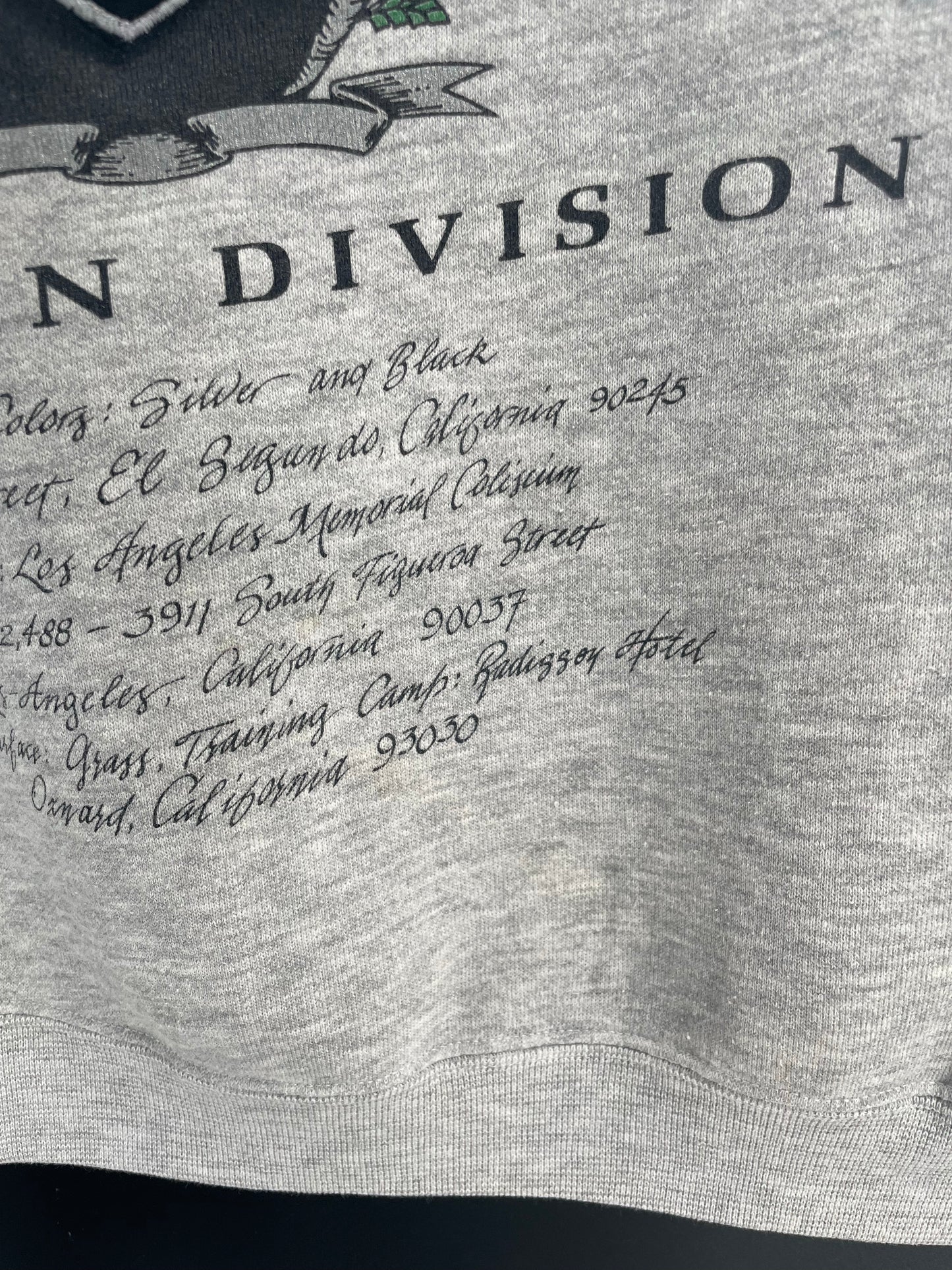 90's LOS ANGELES RAIDERS Made in USA Size M Vintage NFL Sweat-Shirts/ K8671