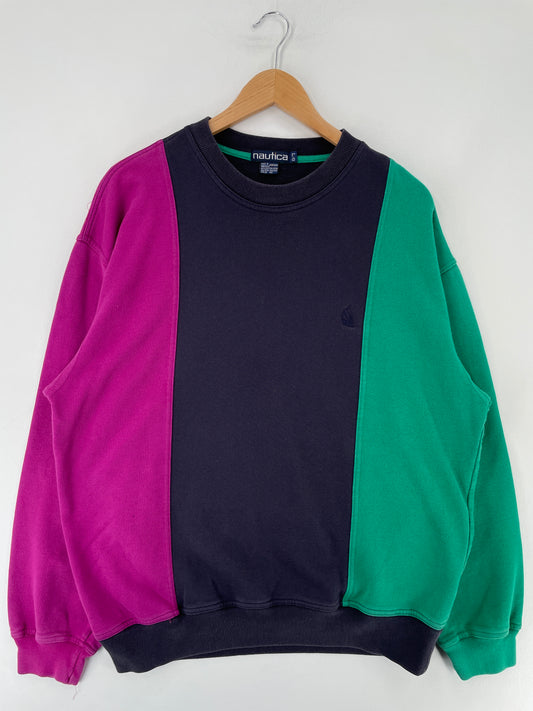 90’s NAUTICA Size L Vintage Sweat-shirt / E6769S