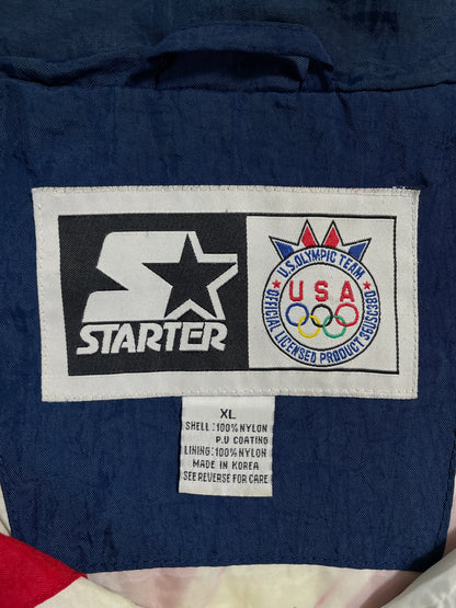 90's STARTER x USA OLYMPIC TEAM Size XL Vintage Nylon Jacket / A7336