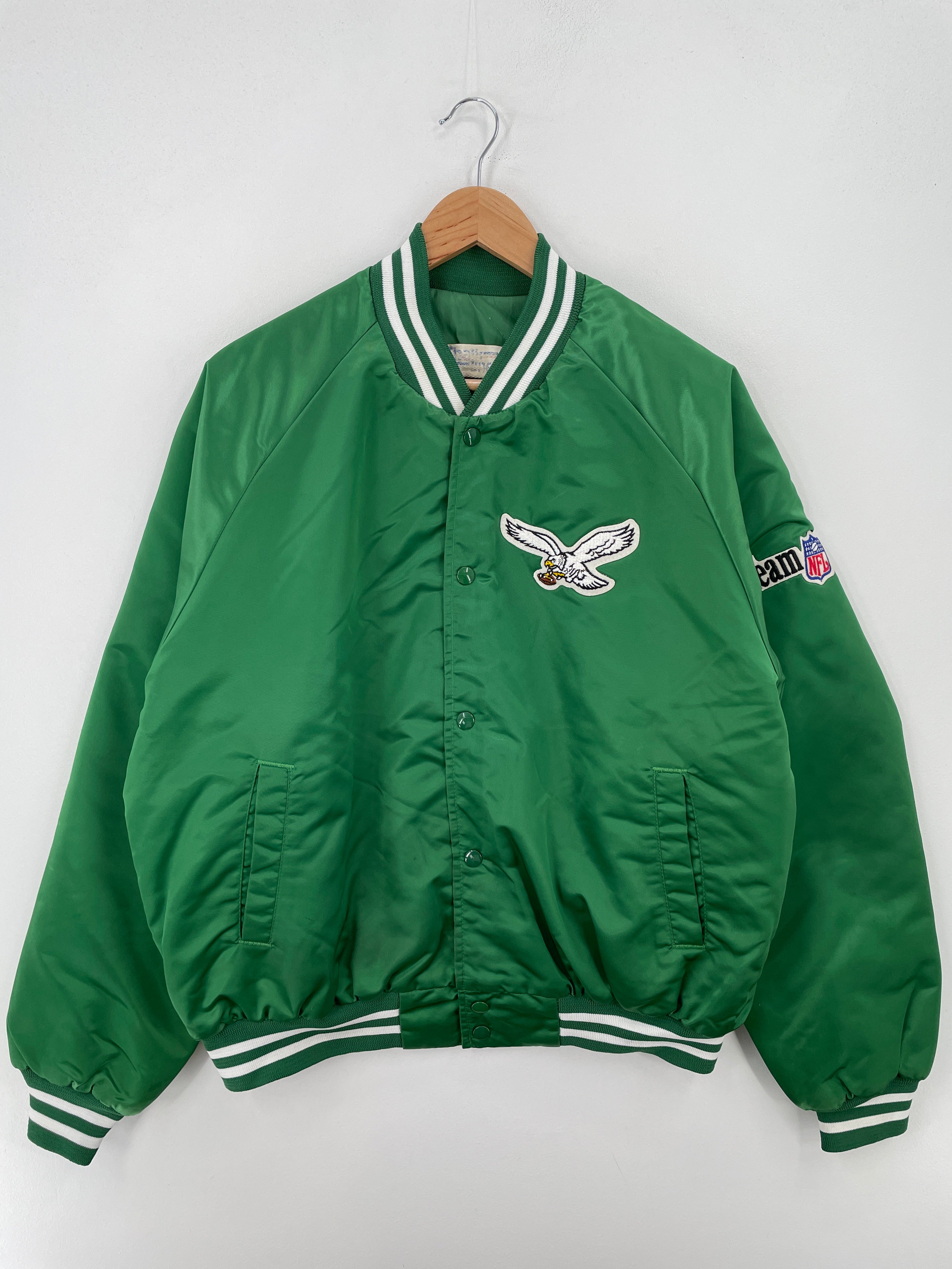 NFL Starter Bomber Green Satin Philadelphia Eagles 90's Jacket