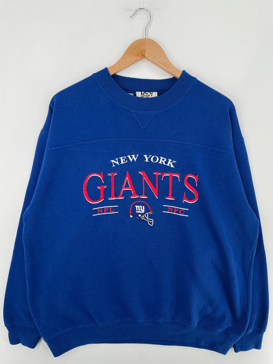 90’s NEW YORK GIANTS Size L Vintage NFL Sweat-Shirt / E3623S