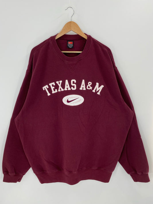 00' NIKE TEXAS A&M Size XXL Vintage Sweat-shirt / K5957