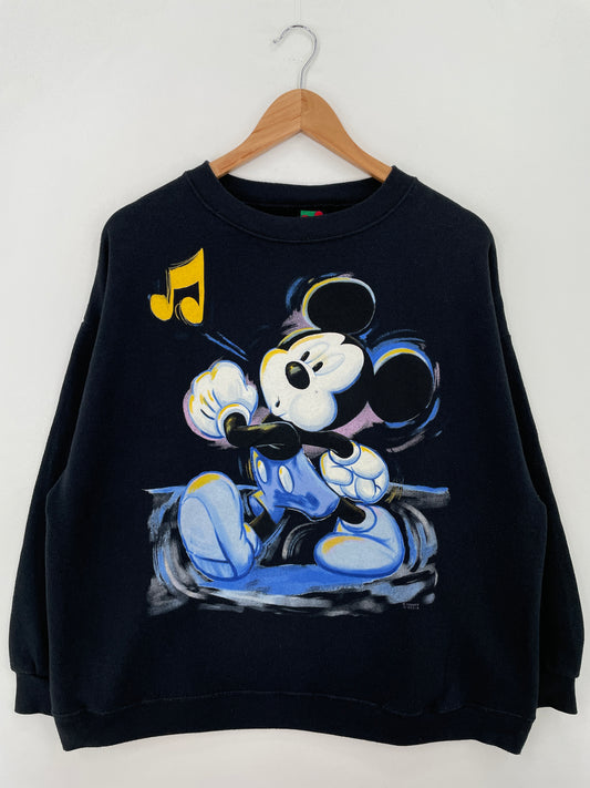 Vintage DISNEY MICKEY Size Approx.XL Sweat-shirt / A7674
