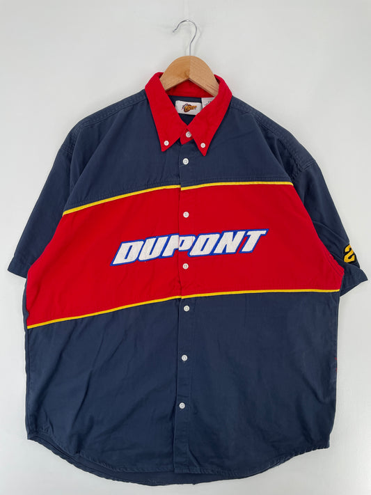 .Vintage DUPONT JEFF GORDON Size XXL Racing Button Down Shirt / E5504B