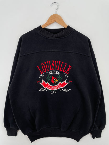 90’s LOUISVILLE CARDINALS Size XL Vintage College Sweat-shirt / A6928