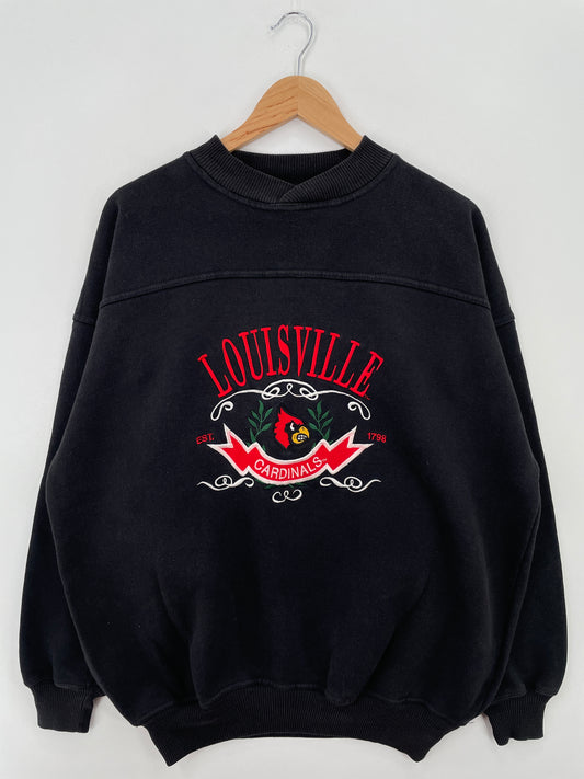 90’s LOUISVILLE CARDINALS Size XL Vintage College Sweat-shirt / A6928