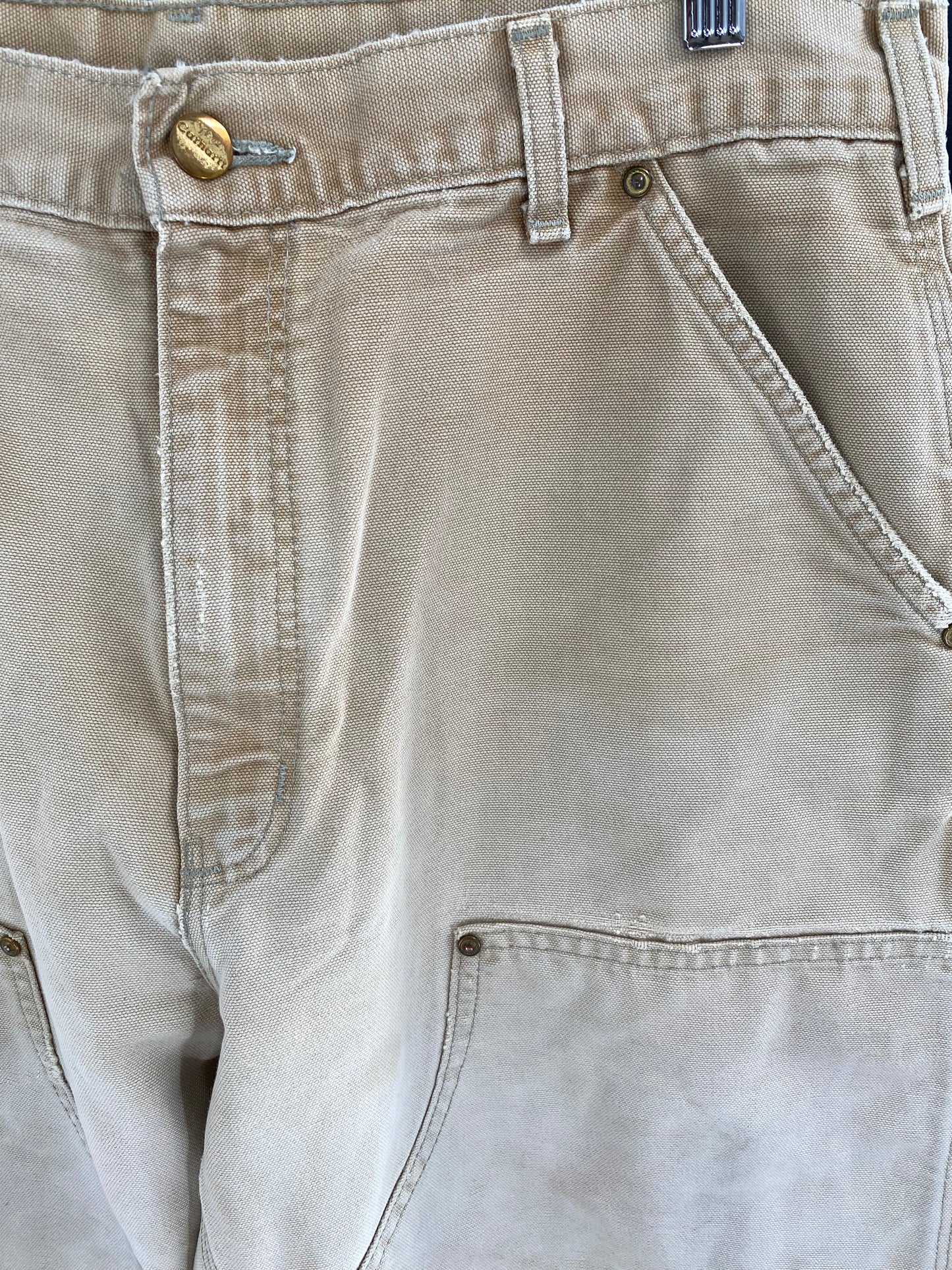 Vintage CARHARTT Size W33xL30.5 Double Knee Duck Pants / A1094